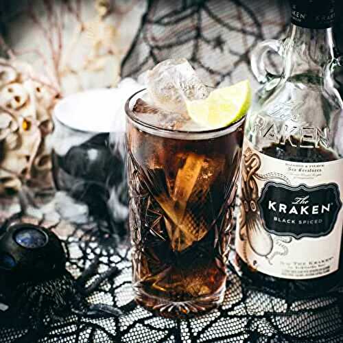 Kraken Cola - a Halloween Rum Cocktail