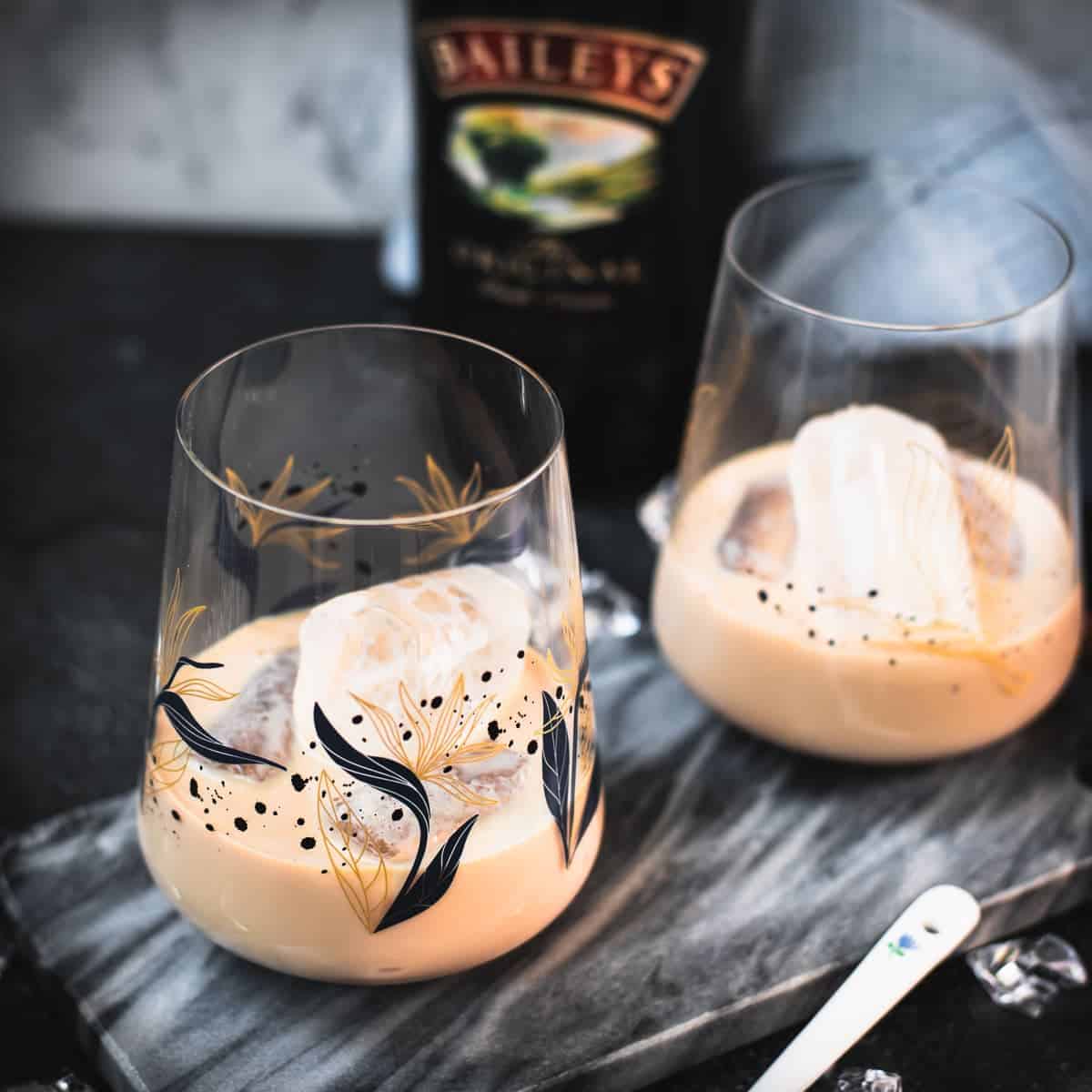 Bailey's Irish cream on the rocks