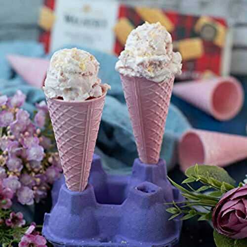 Easy Strawberry Shortcake Ice Cream with KitchenAid