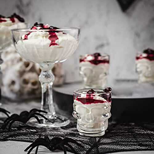 No-Bake Halloween Berry Mousse with Cream Cheese