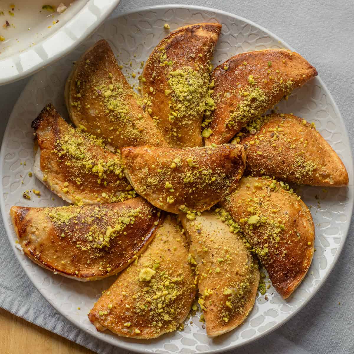 Qatayef - Middle Eastern Stuffed Pancakes