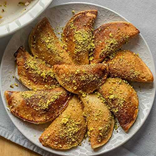 Qatayef - Middle Eastern Stuffed Pancakes