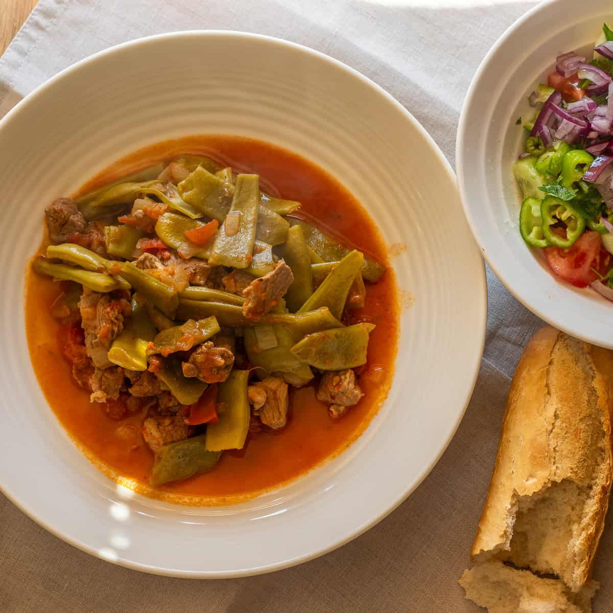 Etli Taze Fasulye - Green Bean Stew with Meat