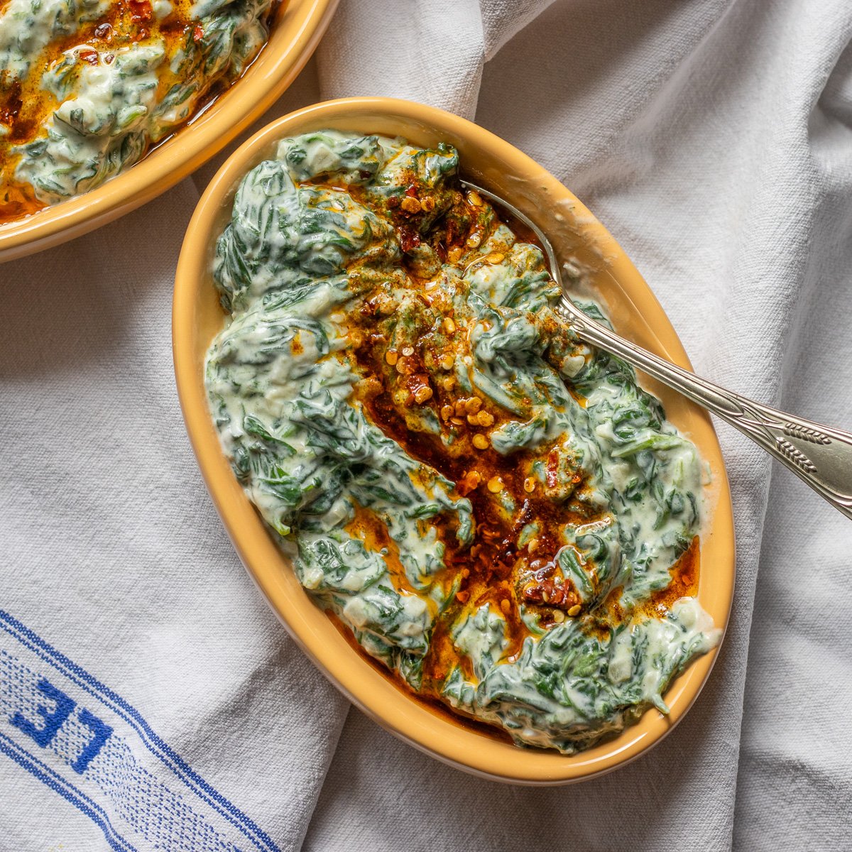 Turkish Spinach Dip - Ispanak Borani