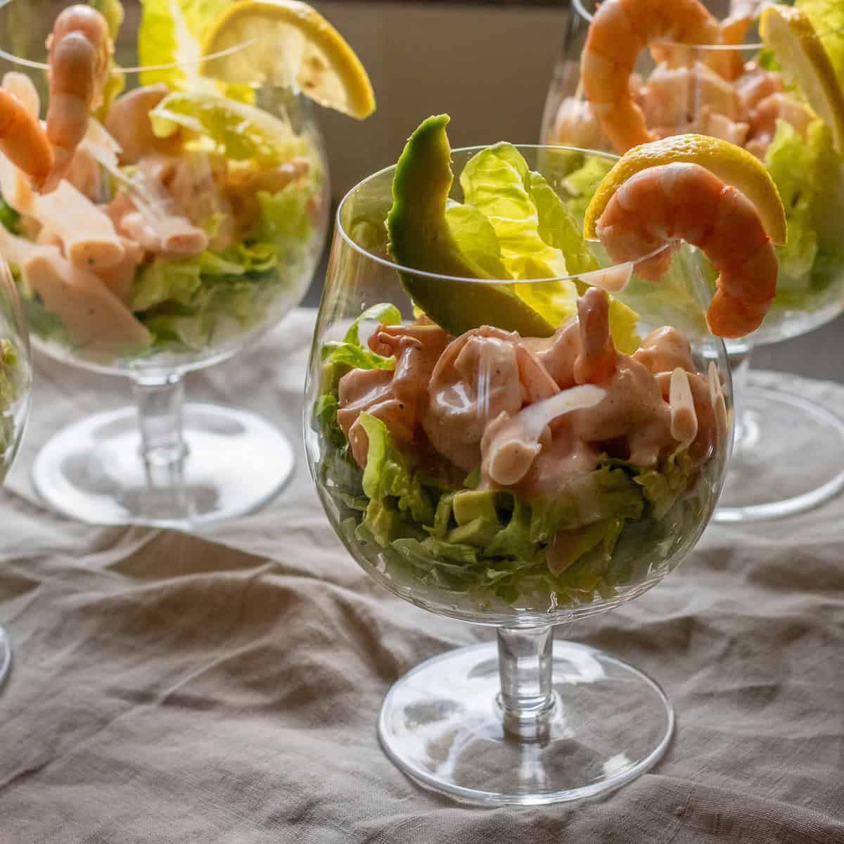 Classic Prawn Cocktail with Avocado