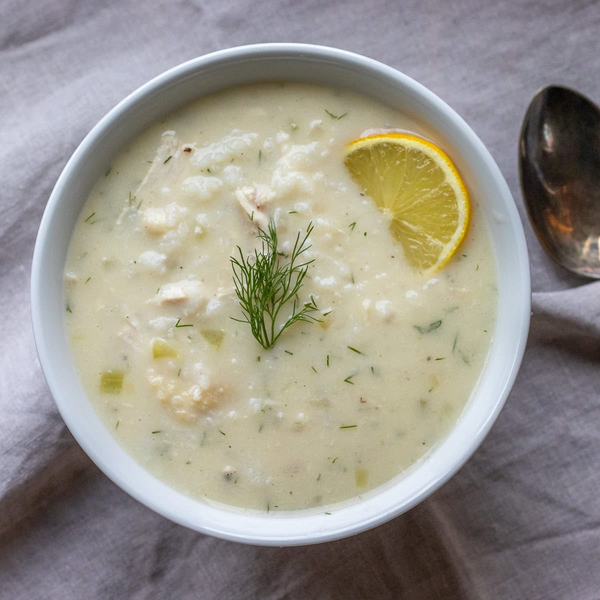 Greek Chicken Lemon Soup - Avgolemono