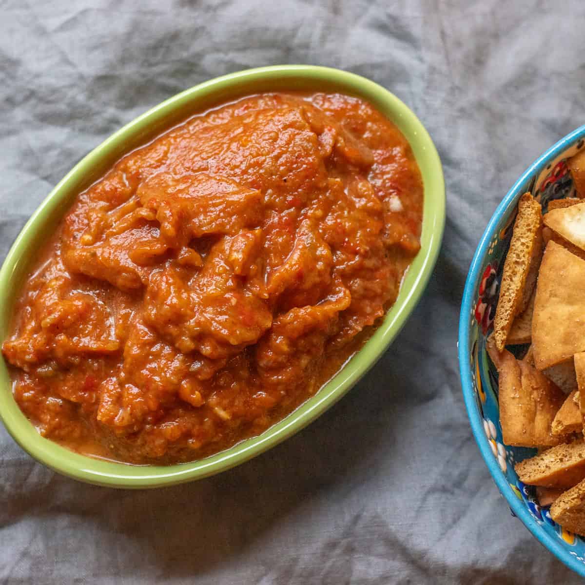 Ajvar - Red Pepper and Eggplant Dip