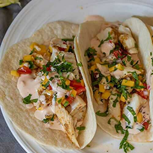 Easy Fish Tacos with Mango Salsa