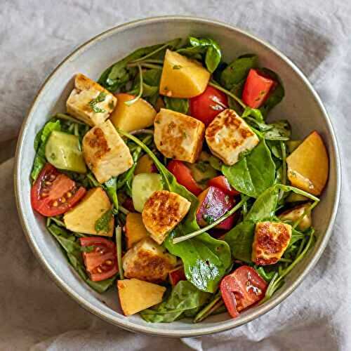 Mediterranean Honey Halloumi Salad
