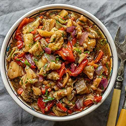 Patlıcan Salatası - Smoky Turkish Eggplant Salad