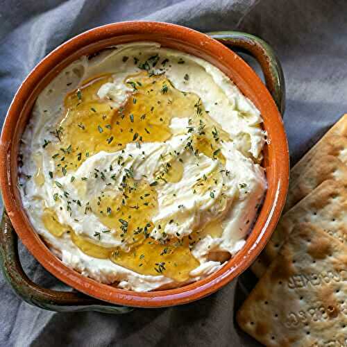 Whipped Brie Cheese with Honey and Thyme