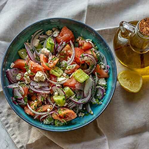 Cucumber Tomato Feta Cheese Salad