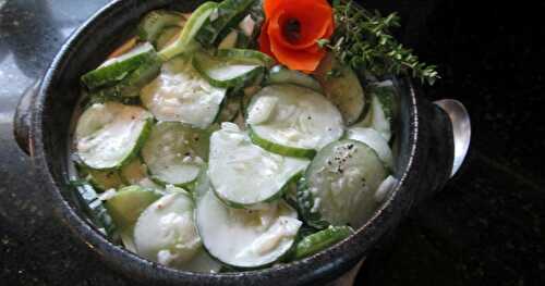 Another Idea for Cucumbers — Creamed Cucumbers