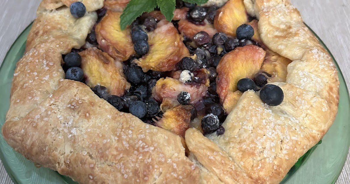  Peach & Blueberry Galette   