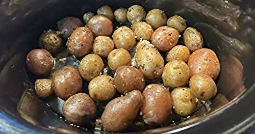   Crockpot Baked/Roasted New Potatoes - no muss, no fuss, no last minute worries!