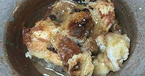 Smaller Batch Classic Bread Pudding w/ Buttery Vanlla Sauce