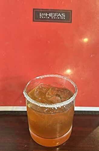 Drinks at Las Hefas in Hays — Fig Margaritas