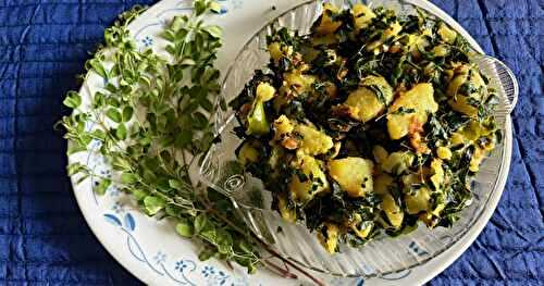 MORINGA LEAVES AND POTATO STIR FRY
