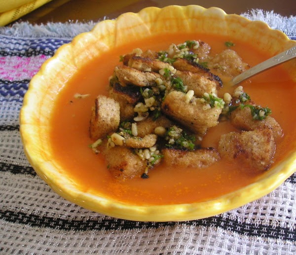 Spicy Carrot-Potato Soup with Homemade Chicken Broth