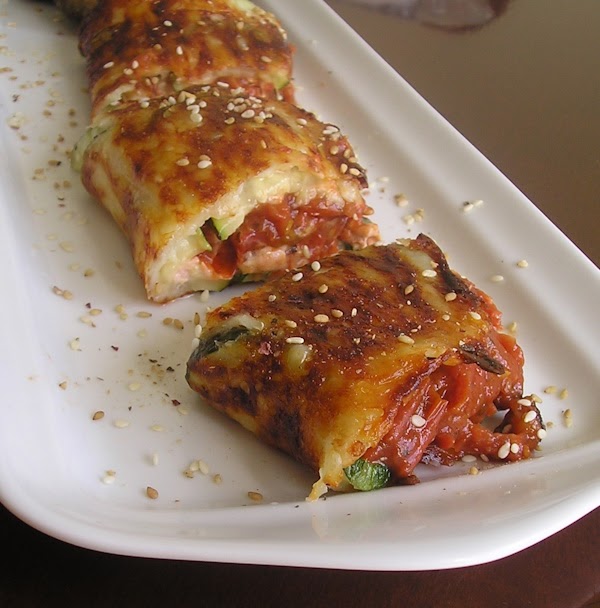 Warm Zucchini Cheese Roll (Leftover recipe)