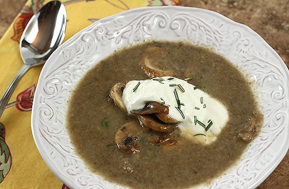 Paris Mushroom Soup from Dorie Greenspan