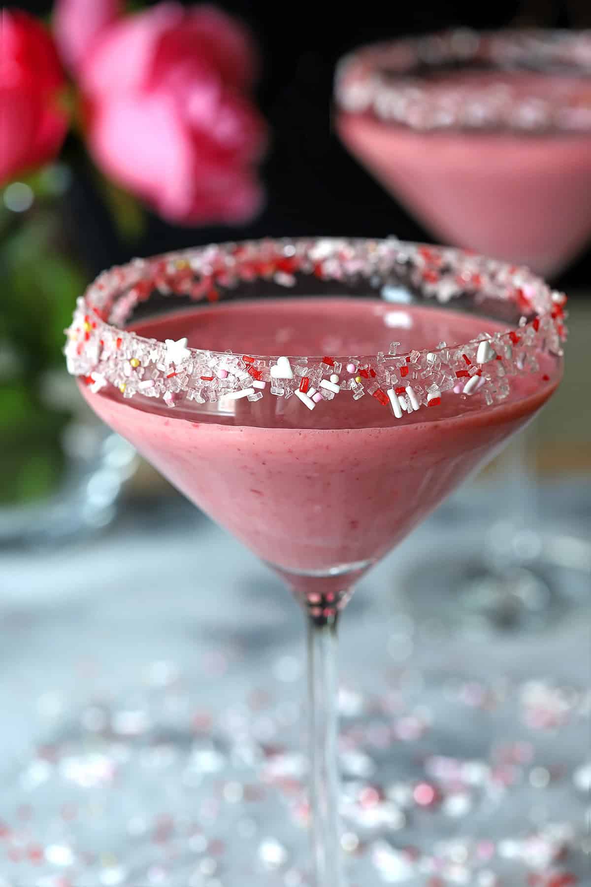 Raspberry and White Chocolate Cocktail