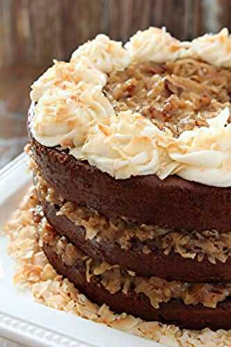 German Chocolate Cake with Buttercream Frosting
