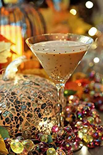 Bourbon Pumpkin Cocktail with Chocolate Liqueur