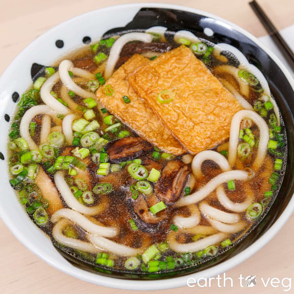 Shiitake Mushroom Udon Noodle Soup