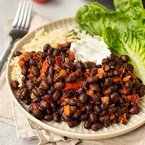 Vegan Tomato and Black Bean Stew