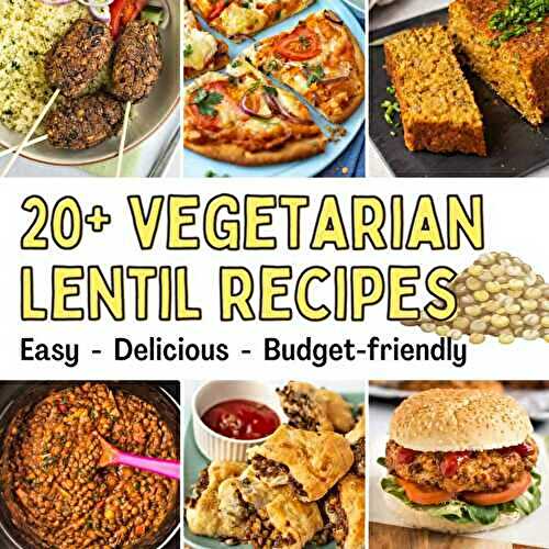 Vegetarian Lentil Recipes (Easy + Delicious!)