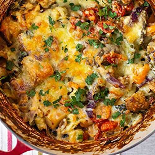 Cheesy Vegetable Potato Bake