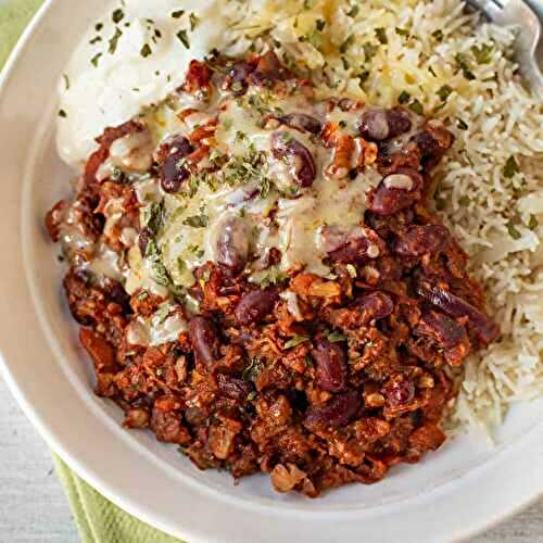 Easy Vegetarian Kidney Bean Chilli