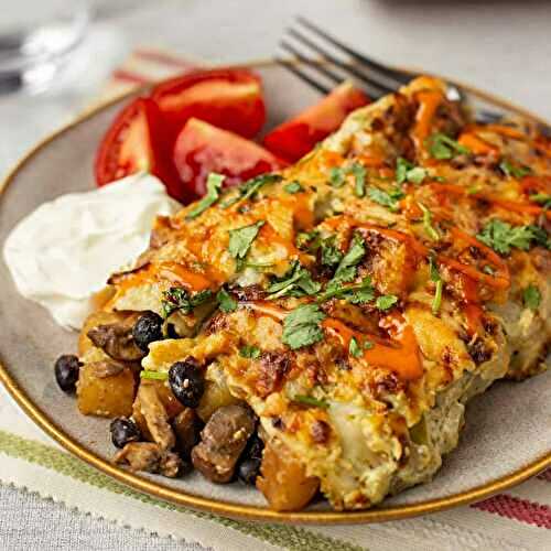 Cheesy Potato Enchiladas