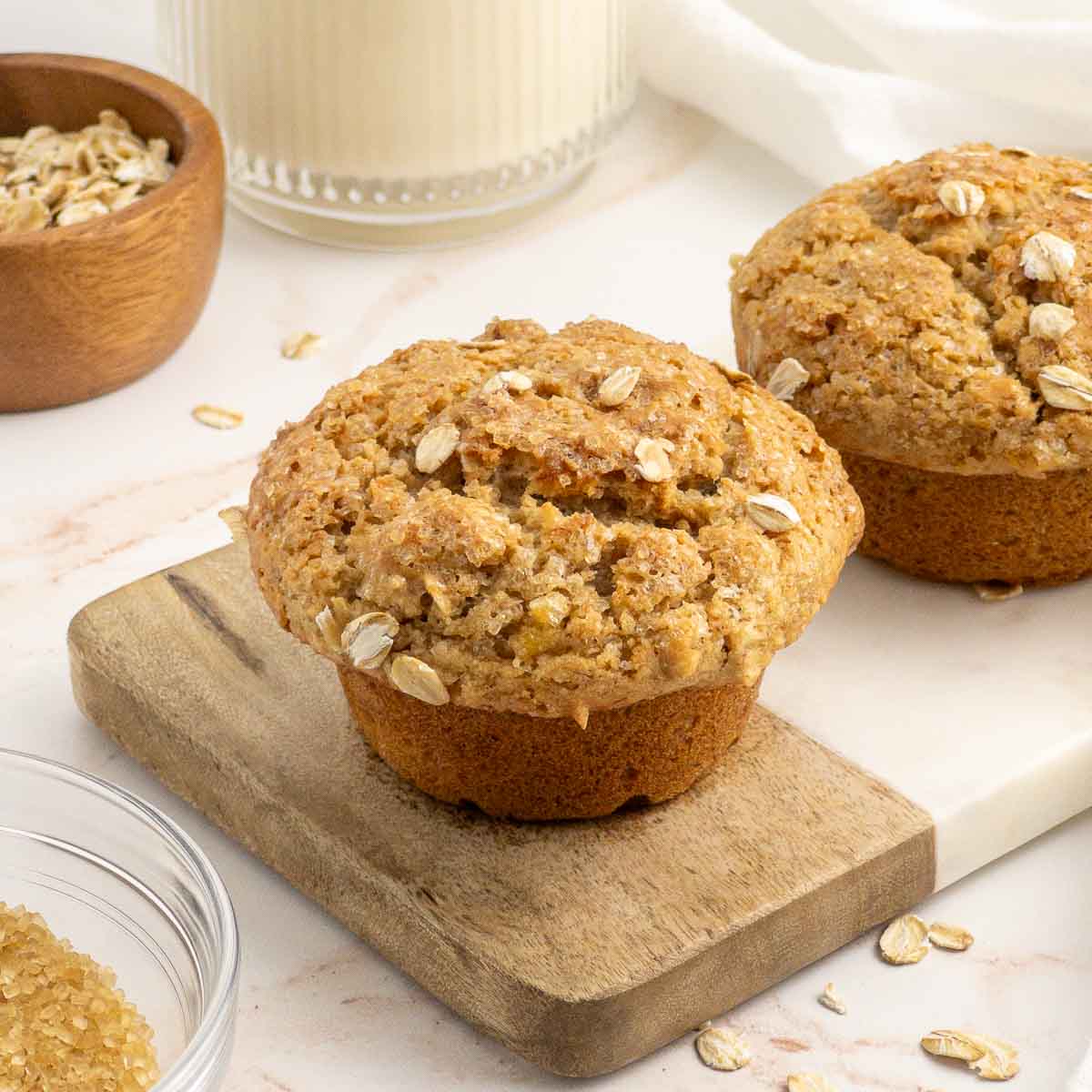 Vegan Banana Oat Muffins