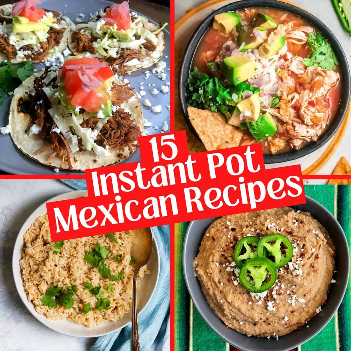 15 Instant Pot Mexican Recipes