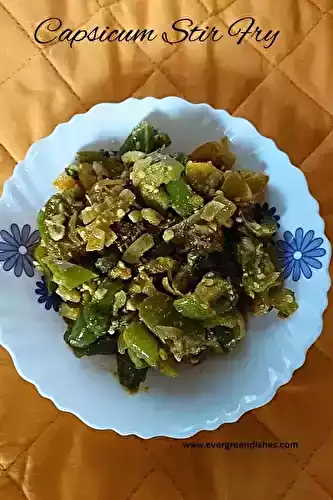 Capsicum Stir Fry | Donnamensinakayi Palya