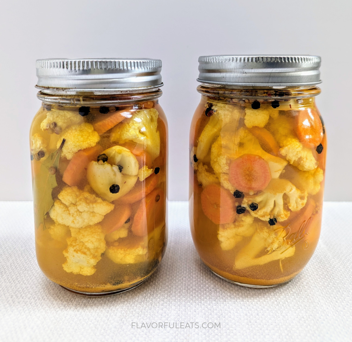 Turmeric Pickled Cauliflower & Carrots