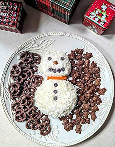 Coconut Snowman Cheese Ball