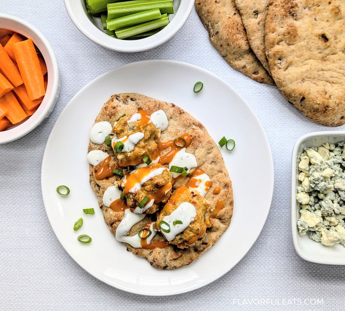 Baked Buffalo Chicken Meatballs