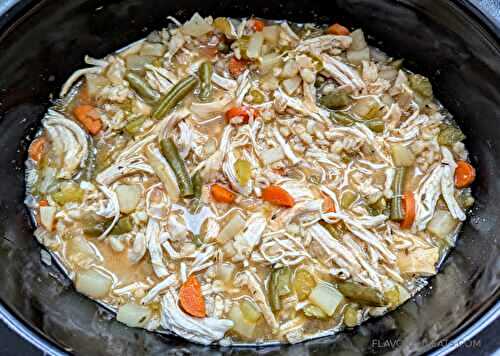 Slow Cooker Chunky Chicken Barley Stew