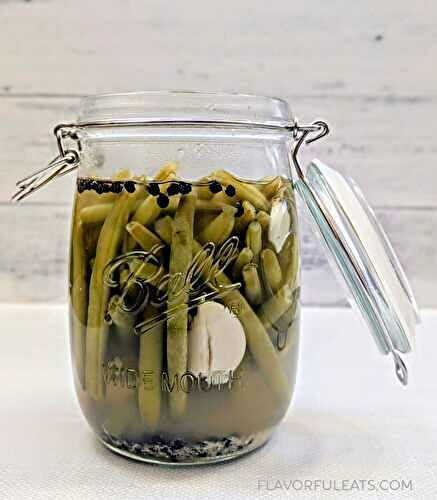Horseradish Pickled Green Beans