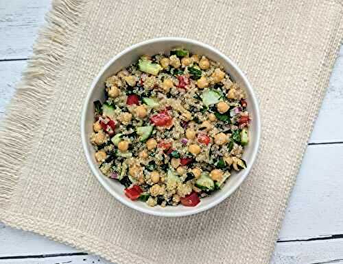 Lemony Quinoa Chickpea Salad