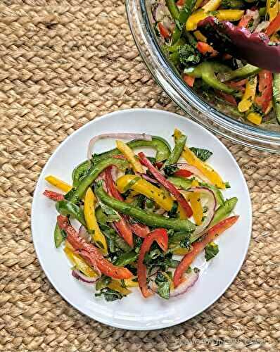 Cilantro Lime Bell Pepper Salad