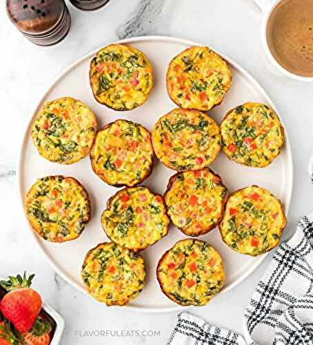 Cottage Cheese Vegetable Egg Bites