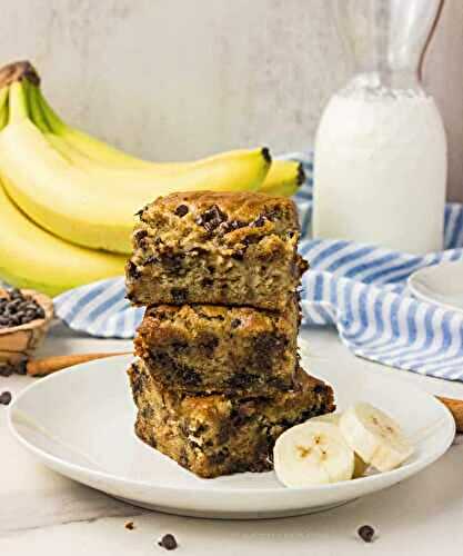 Chocolate Chip Banana Snack Cake
