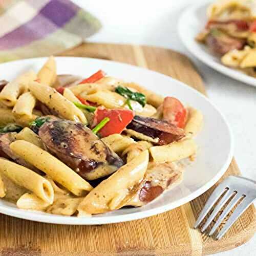 Creamy Kielbasa Pasta