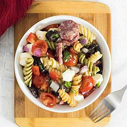 Cold Pasta Salad with Italian Dressing