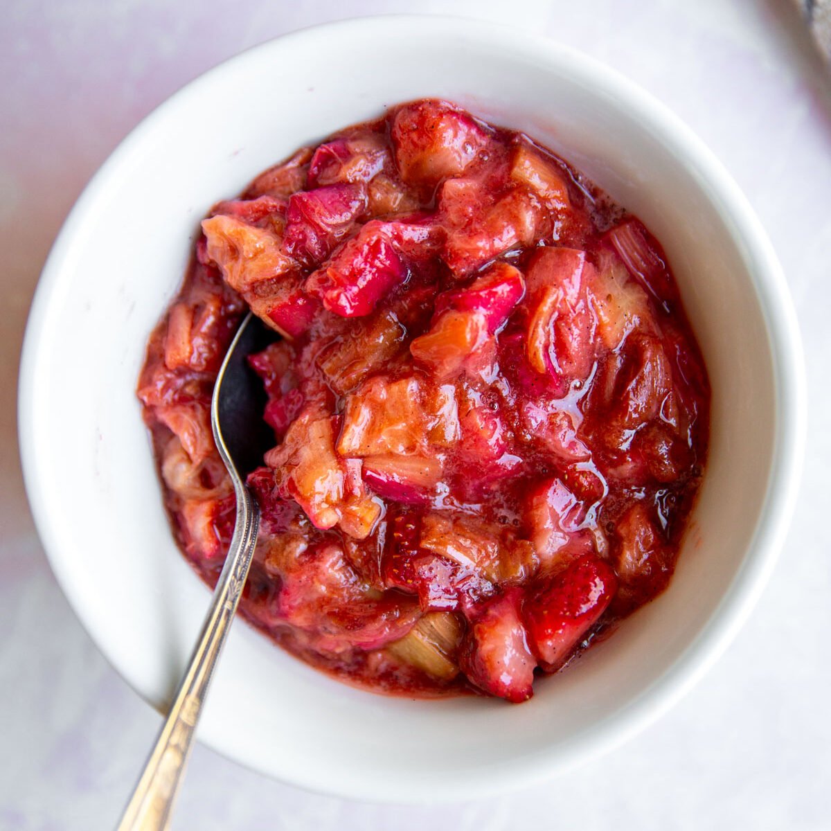 Roasted Rhubarb (with Strawberries)