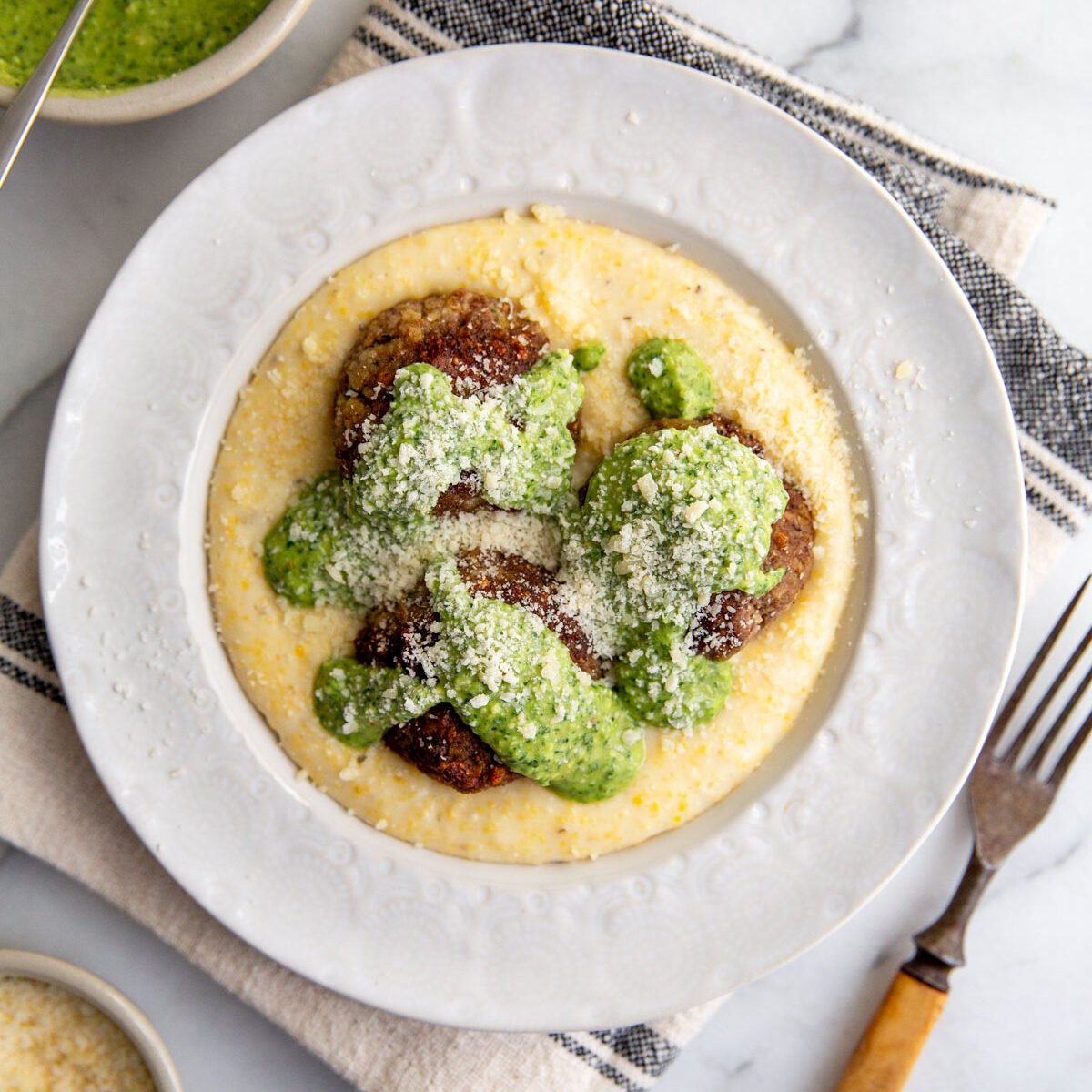 Easy Bison Meatballs Recipe with Italian Salsa Verde